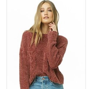 Forever 21 knit fuzzy sweater